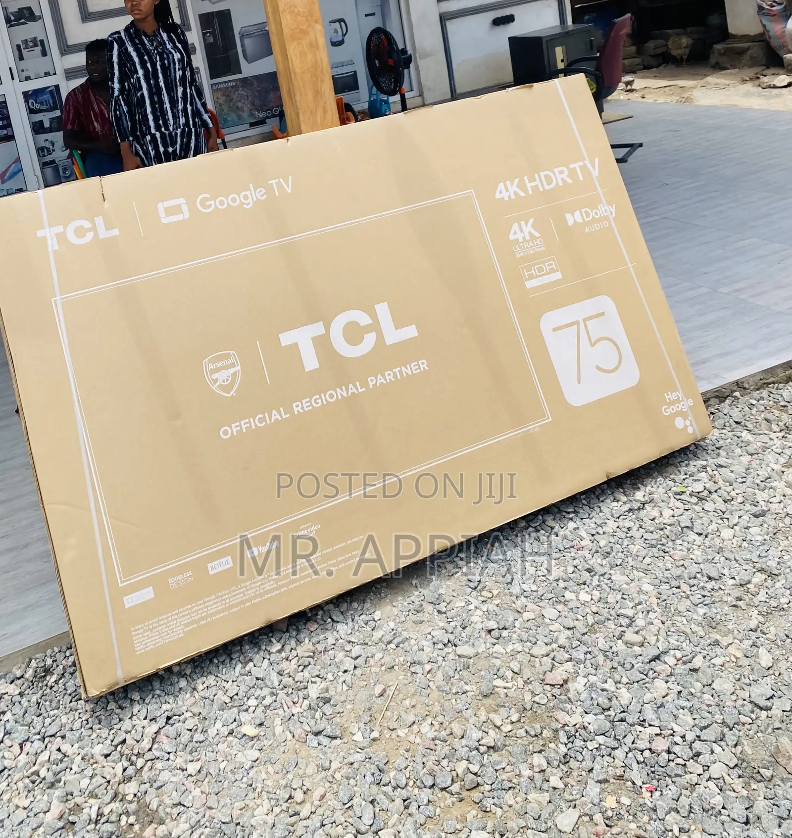 Adorable TCL Led 75p635 Uhd Smart Android Television.