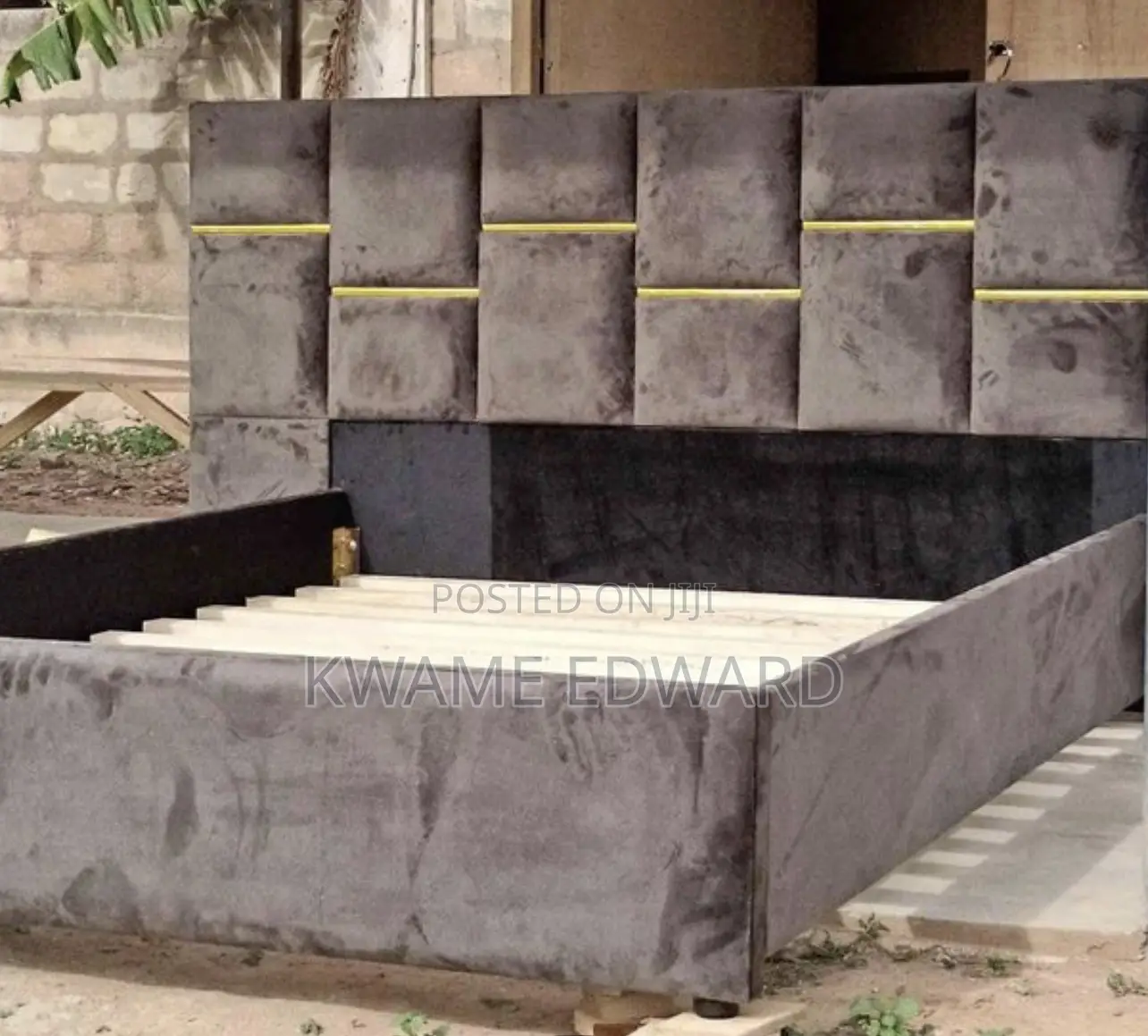 Queen Size Bed Frame With Two Sides Drawer