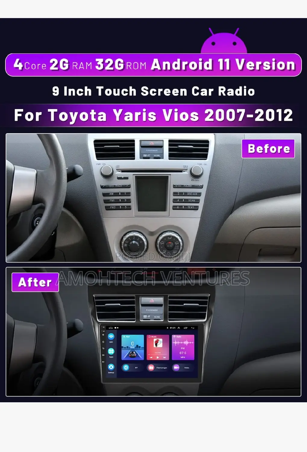 Toyota Yaris /Belta Android Smart