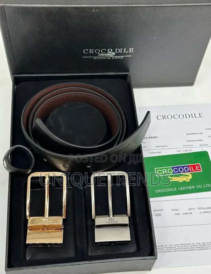 Double Buckle Leather Belts
