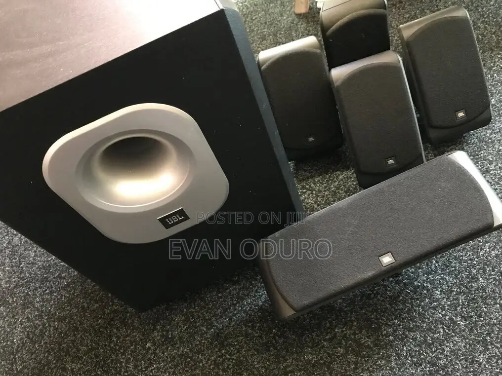 Powerful JBL Active Woofer With 4 Surround Speakers Deep Bas