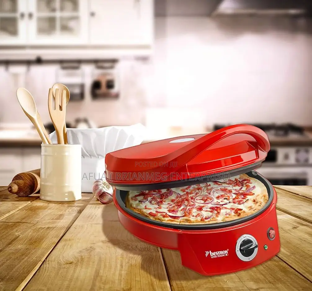 Bestron Electric Grill Pizza Oven, Viva Italia