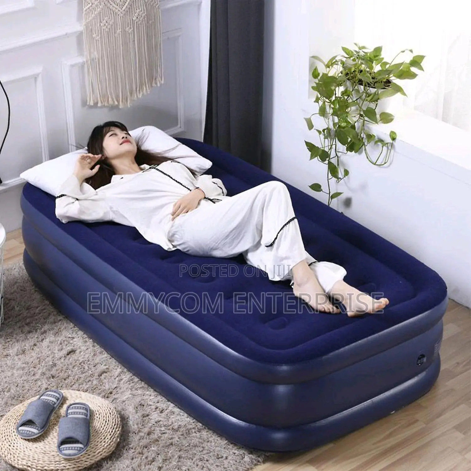 Tesco Single Size Air Bed Mattress + Inbuilt Electric Pump