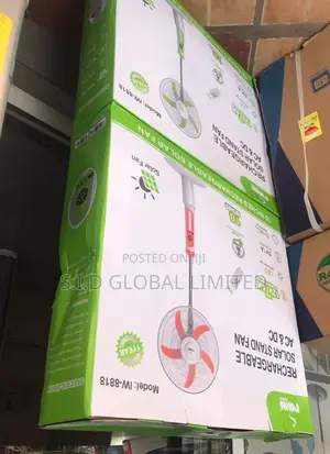 Ultimate Rechargeable Solar Standing Fan