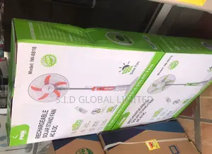 Dazzling Solar Rechargeable Standing Fan
