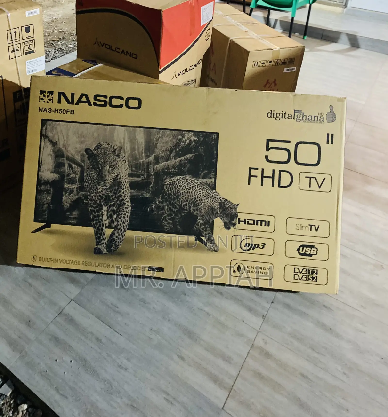 Shop Nasco 50 Inch Led FHD Digital Satellite Tv(Black).