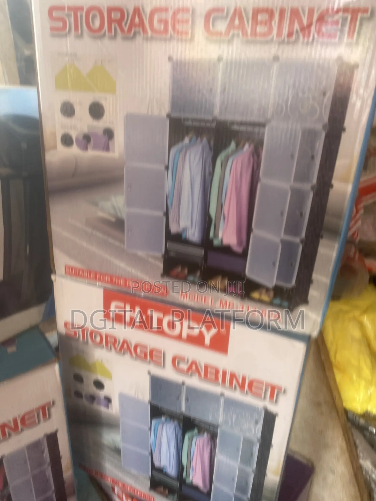Plastic, Metal And Wooden Stackable Wardrobes