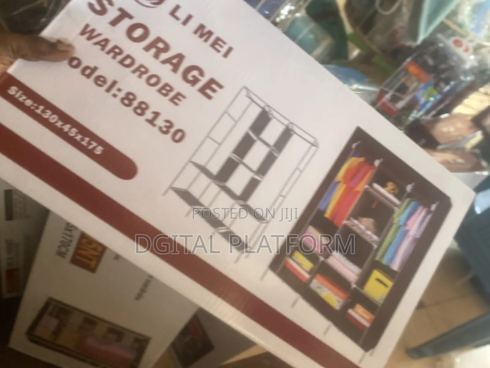 Plastic, Metal And Wooden Stackable Wardrobes