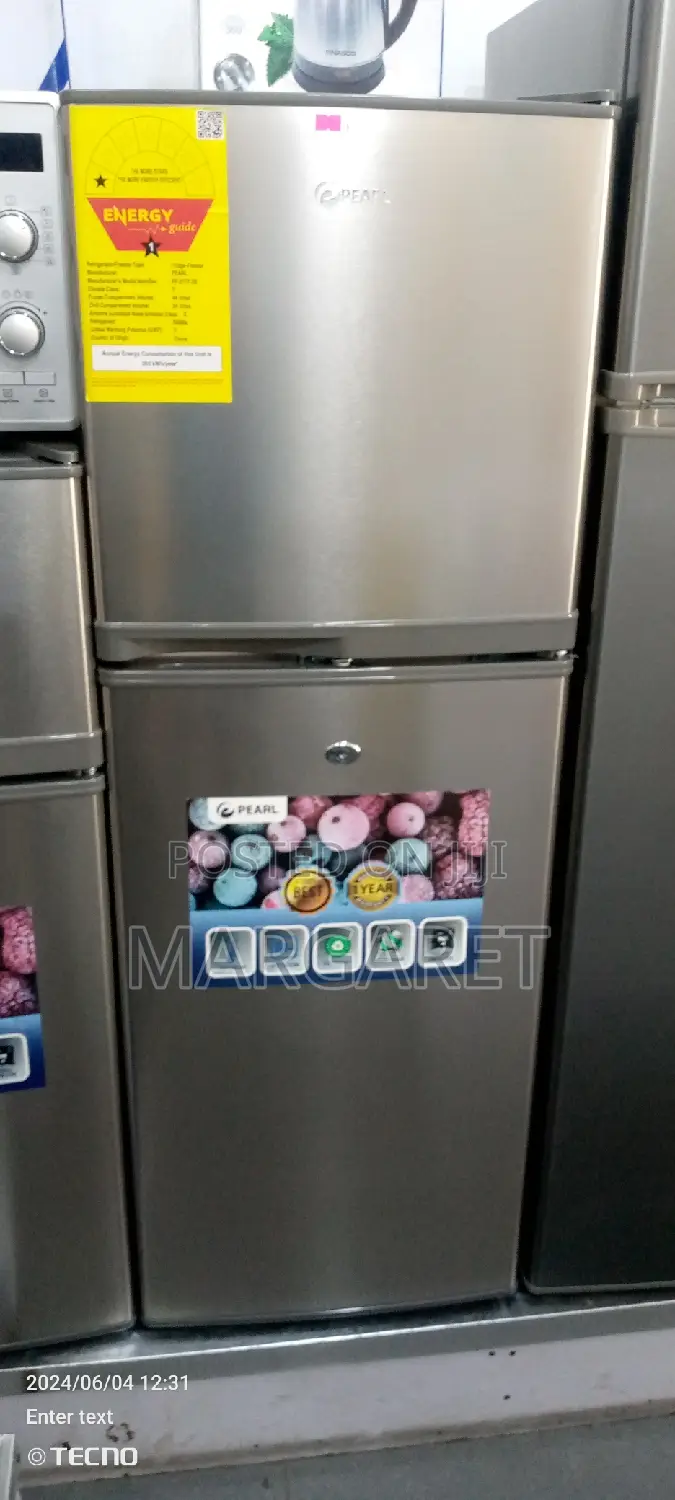 Pearl Double Door Fridge 138 Littres