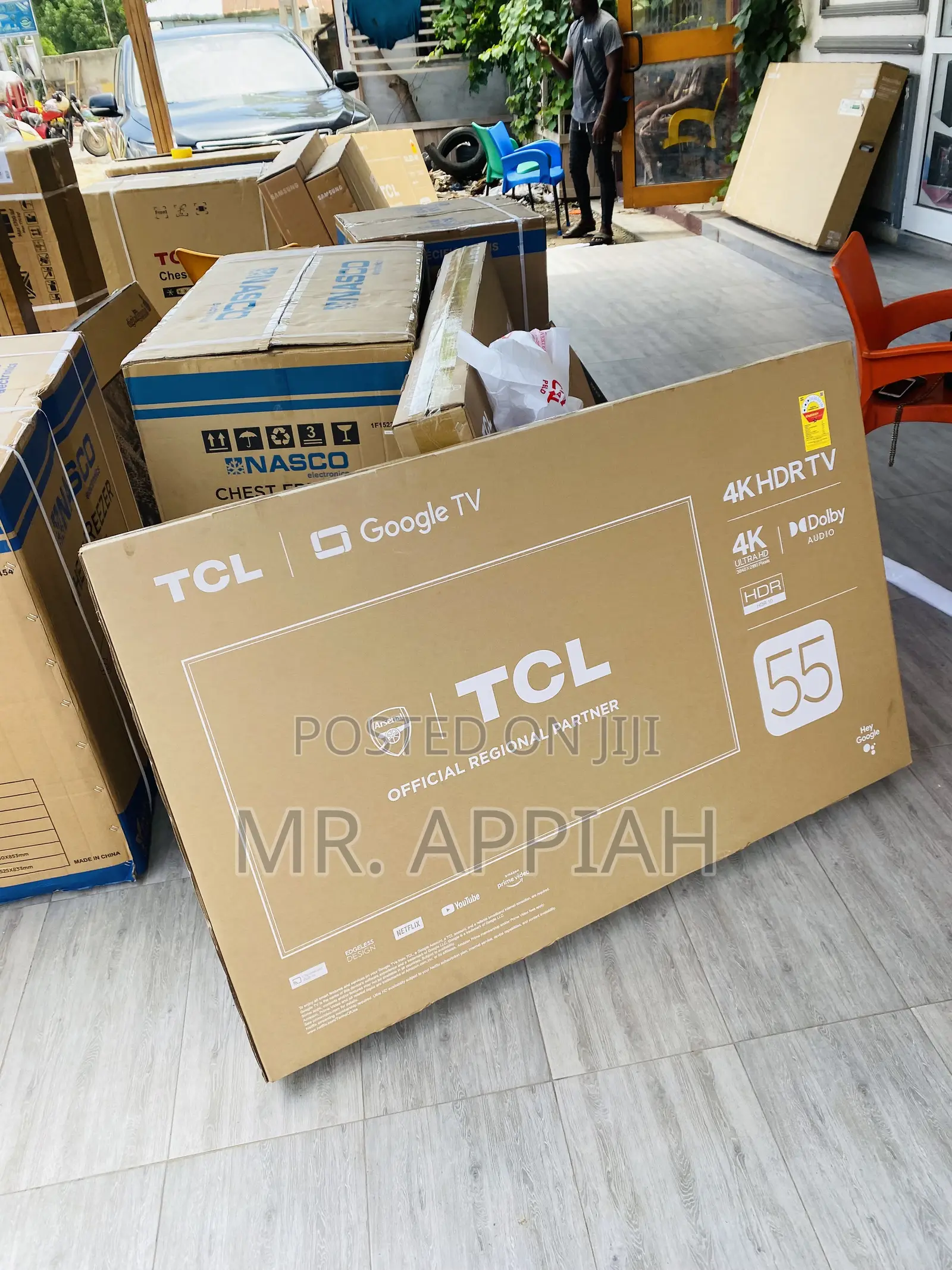 Classic 55p635 55 Inch TCL HDR Google Tv(Black).