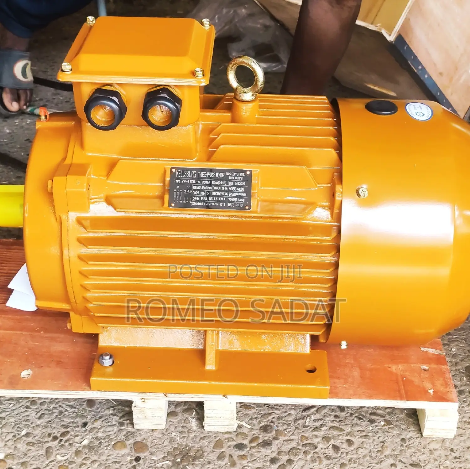 Three-Phase Electric Motor. (20hp) 100%Cooper.