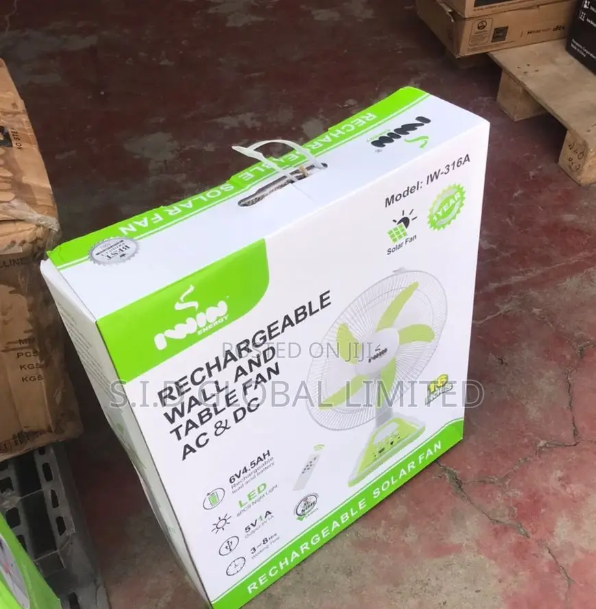 Superb Rechargeable Solar Standing Fan