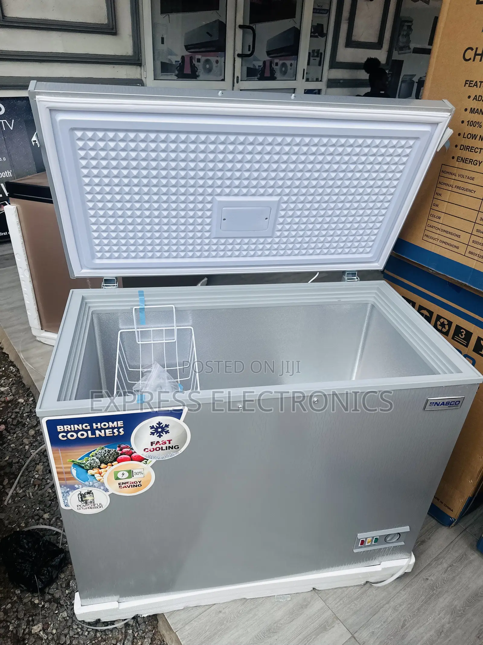 Free Standing Chest Freezer Single Door Nasco Nas-350fl