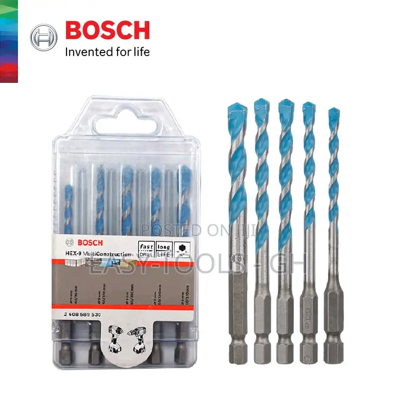 BOSCH STONES Hex Multi Construction Drill Bit Set (4-8mm )