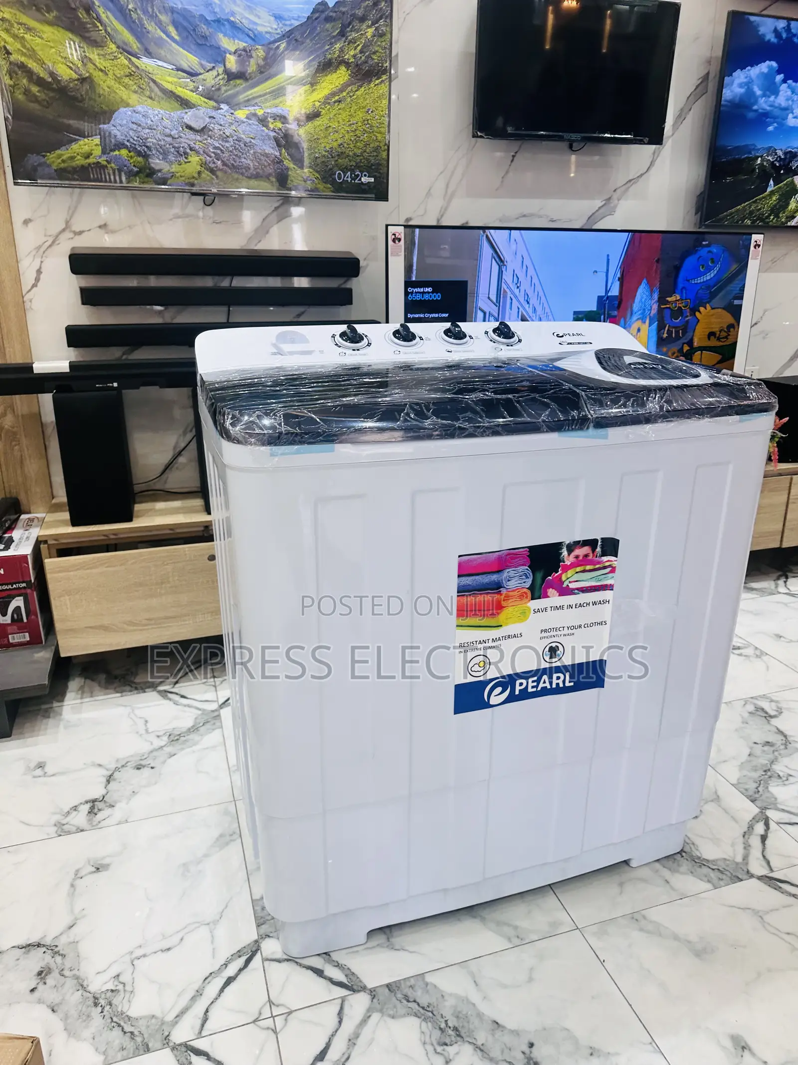 15kg Washing Machine Pearl Twintub Topload White