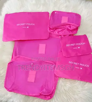 6pcs in 1 Secret Pouch Travel Luggage Organizer Bag