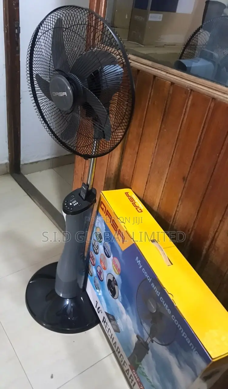 Come Get Your Rechargeable Solar Standing Fan
