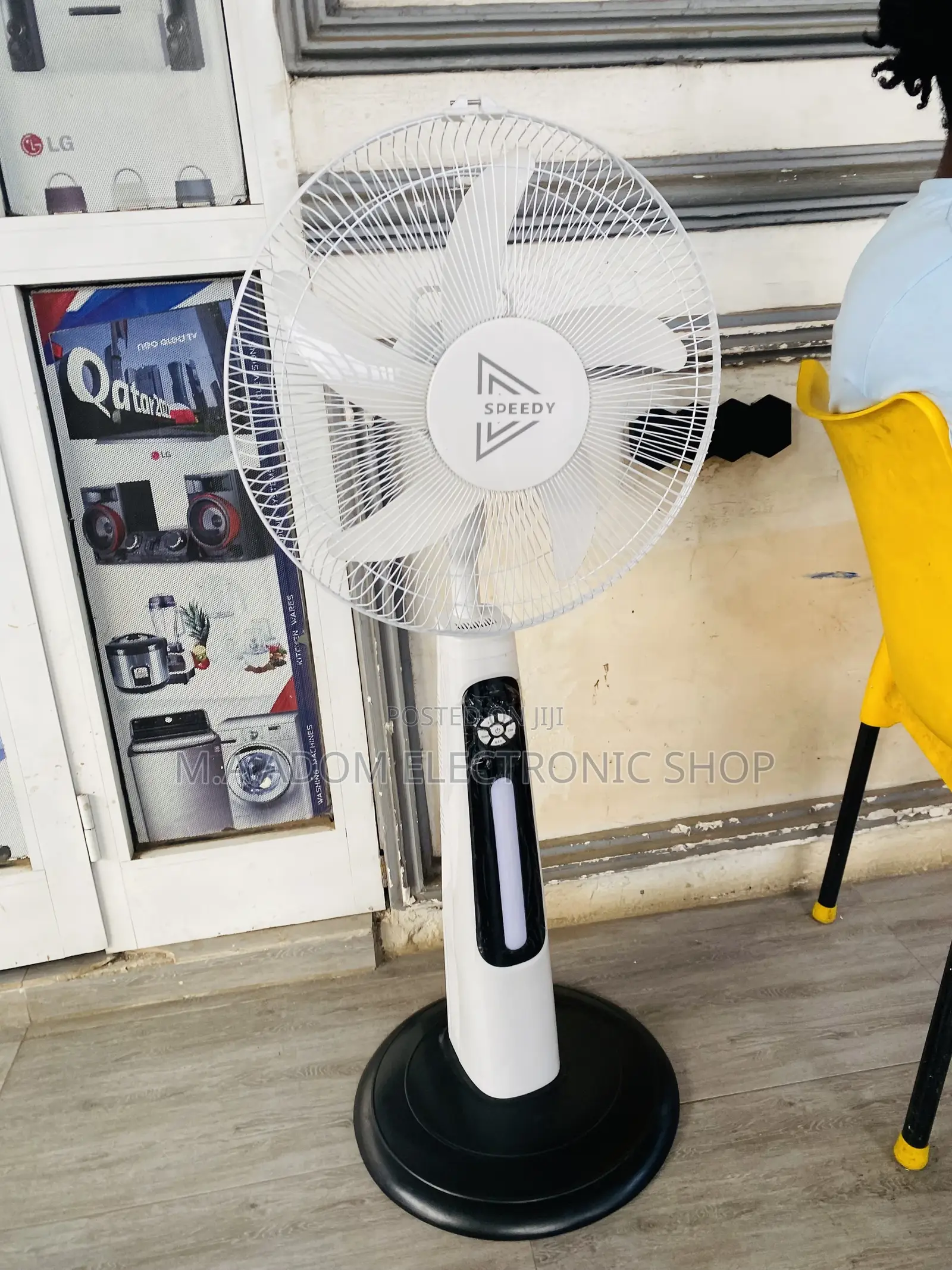 Authentic Speedy Rechargeable Electric Standing Fan.