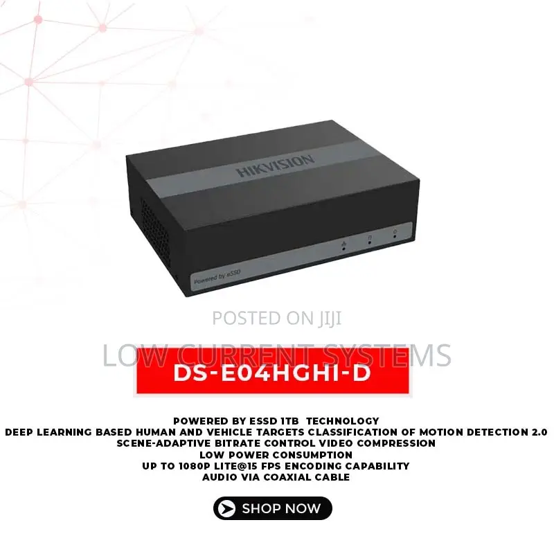 Hikvision Edvr 4-Channel With 1TB SSD