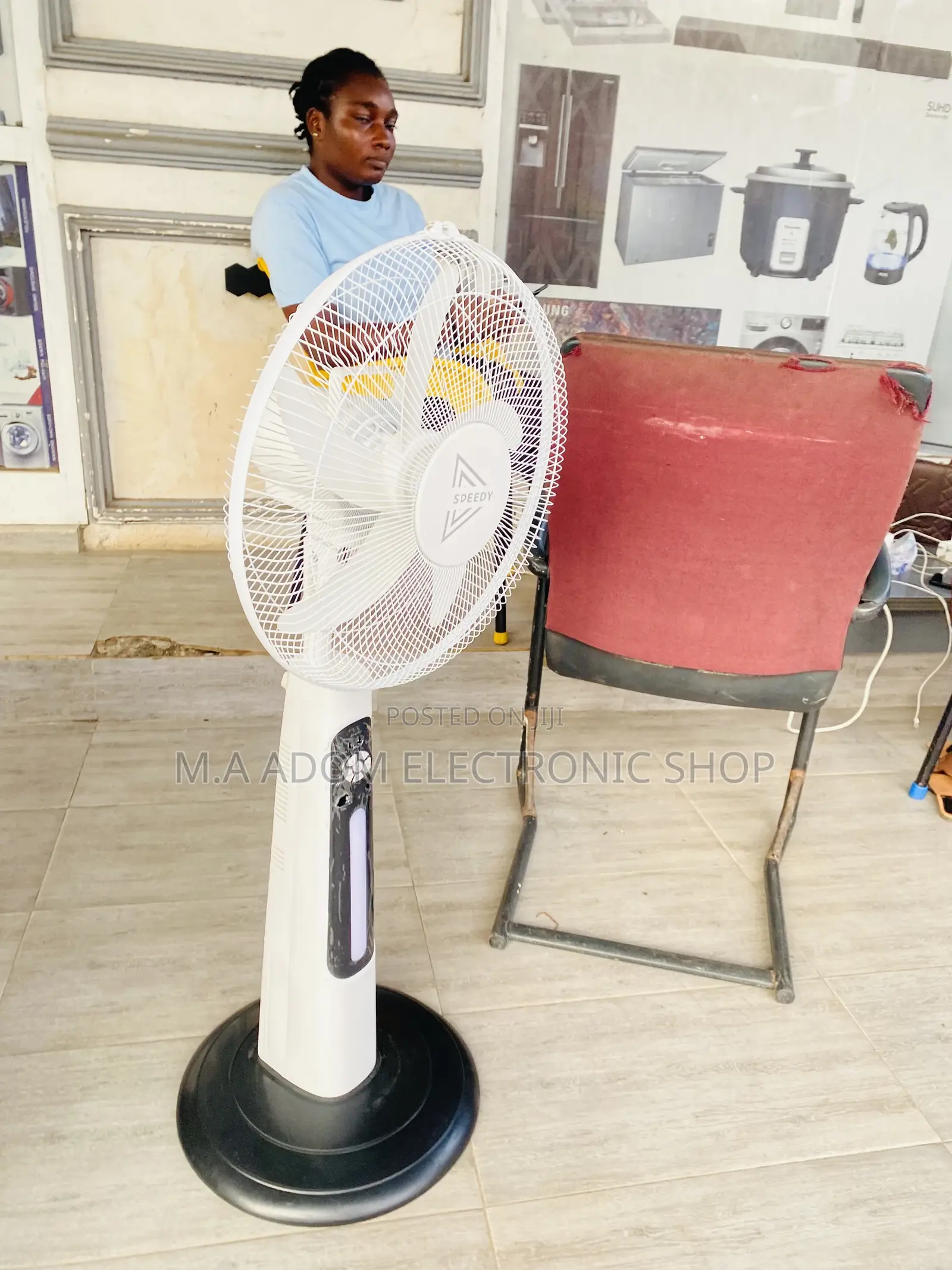 Speedy Rechargeable Rechargeable Electric Standing Fan,