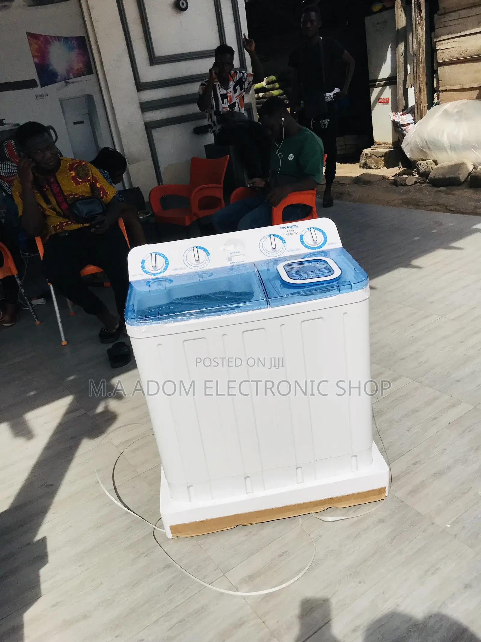 Top Load Semi-Automatic Nasco Washing Machine(7kg).