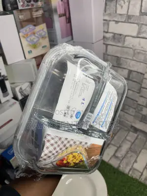 Single 3 Compartment Glass Storage Bowl/ Lunch Box