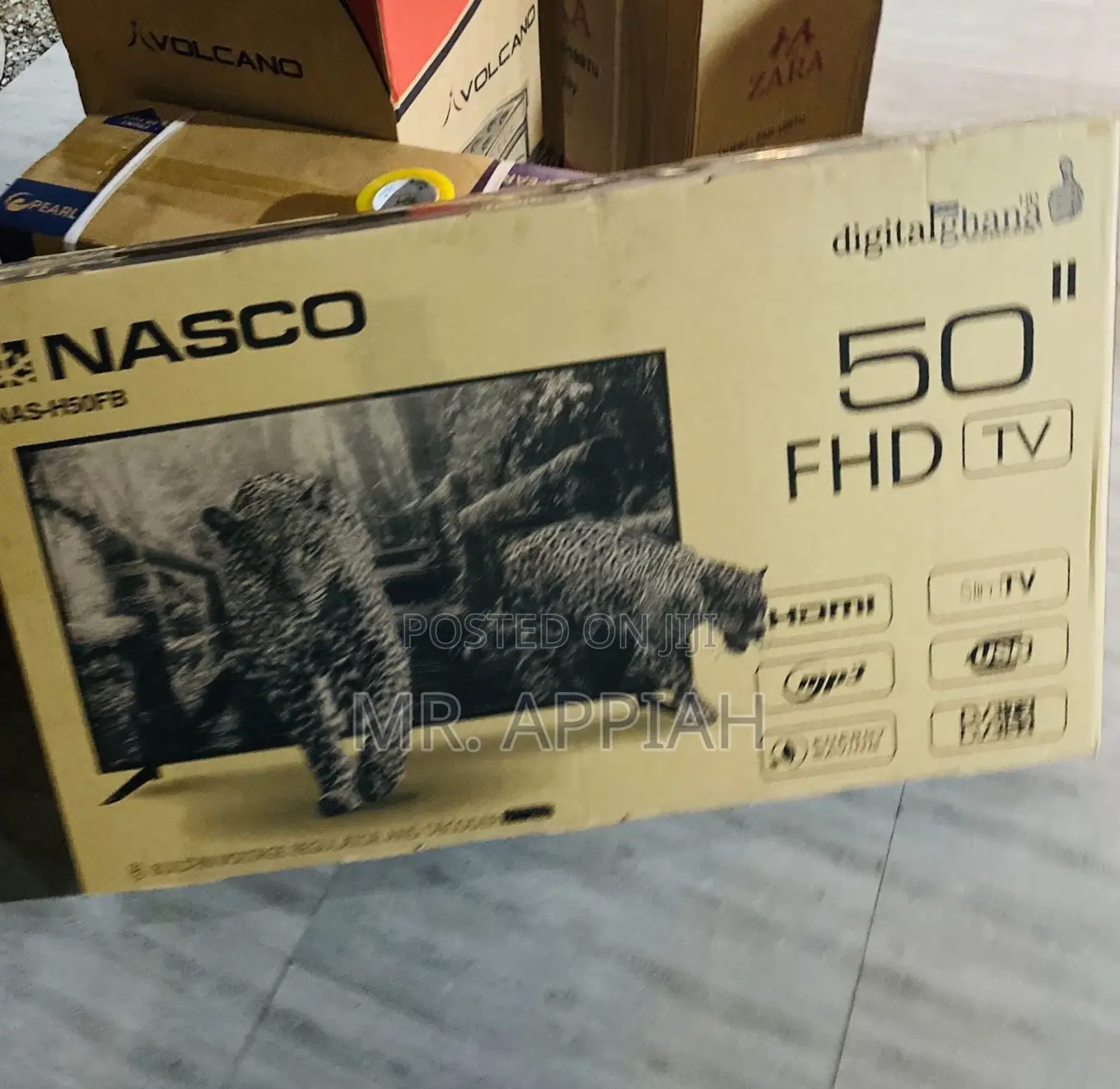 Shop Classic Nasco 50 Inch Led Digital Satellite Tv(Black).