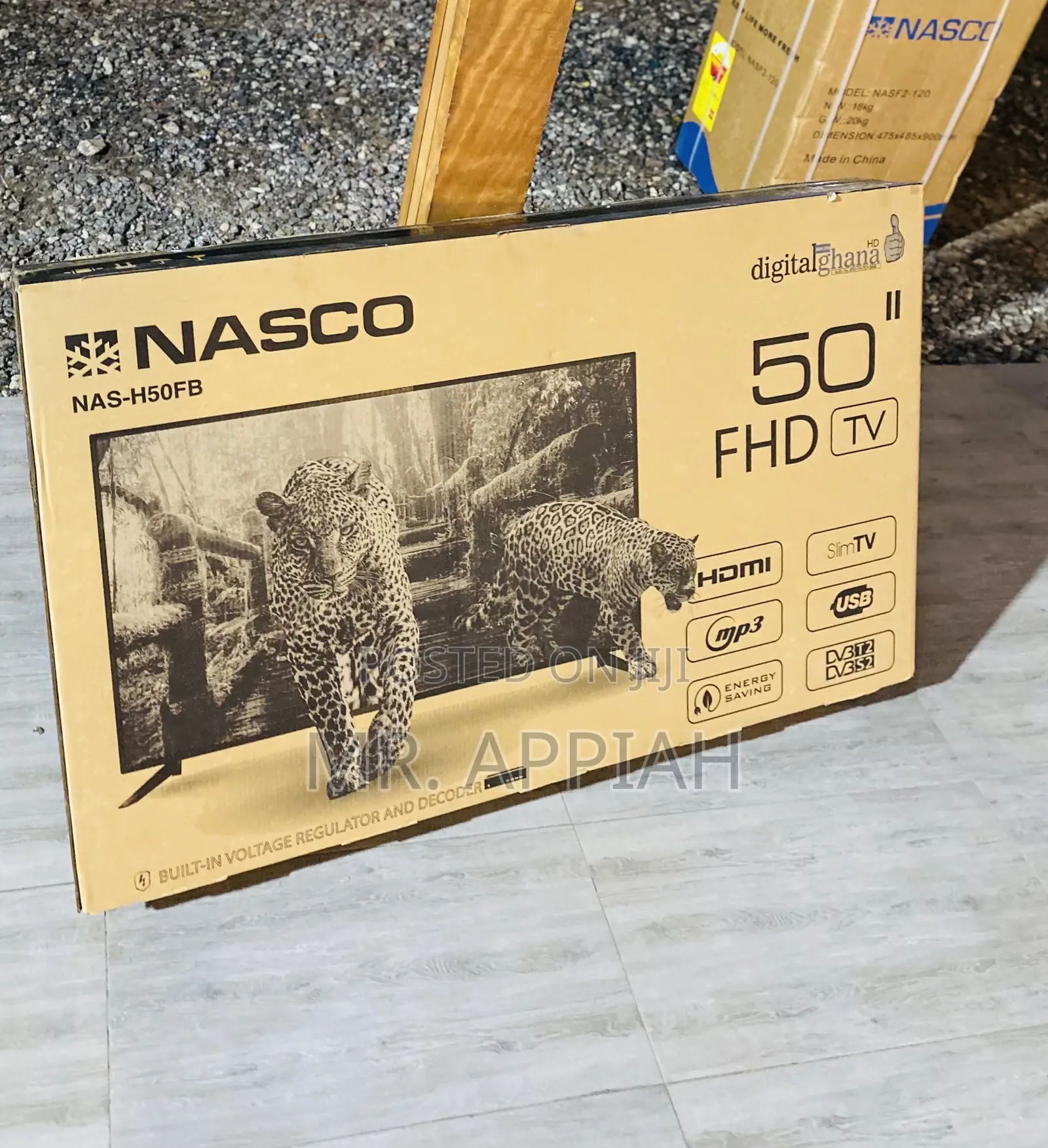 Nasco 50 Inch Led Digital Satellite Led Tv(Black).
