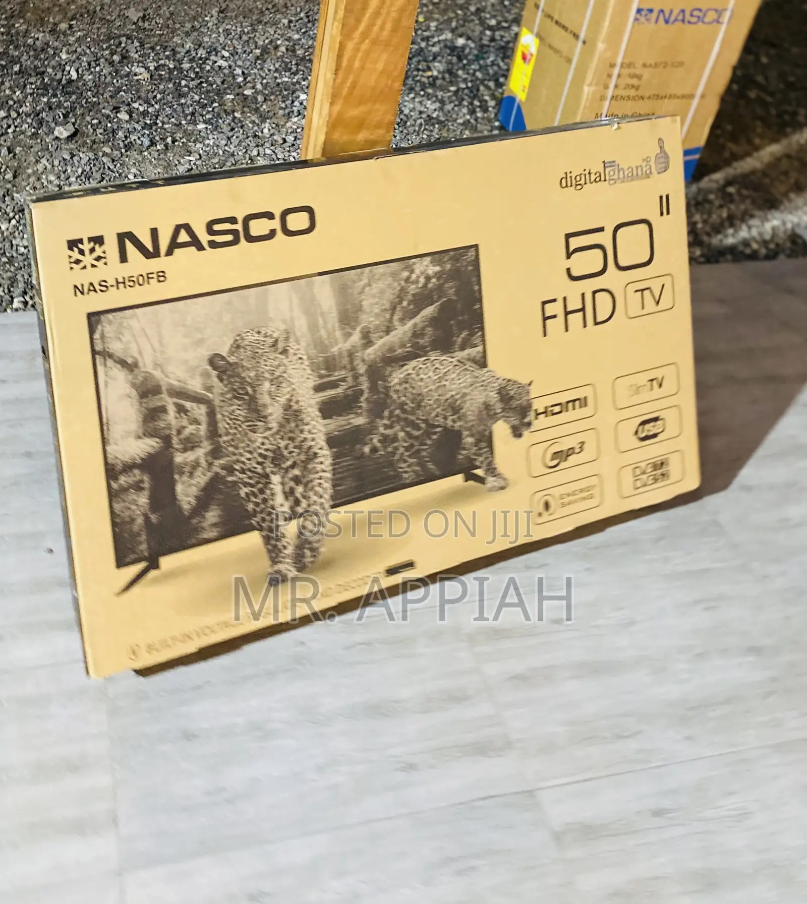 Nasco 50 Inch Led Digital Satellite Led Tv(Black).