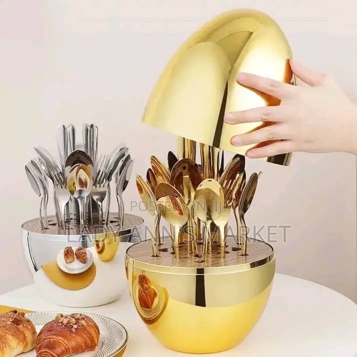 Egg Shaped Cutlery Set