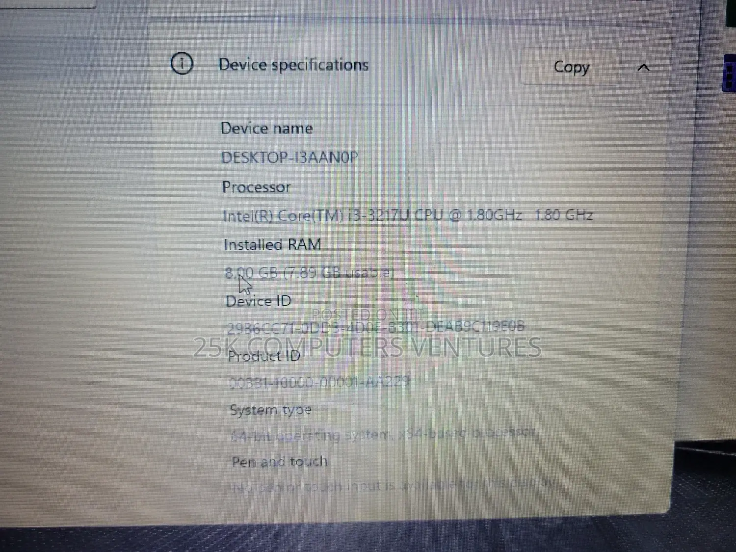 Laptop Asus X550CC 8GB Intel Core I3 HDD 500GB