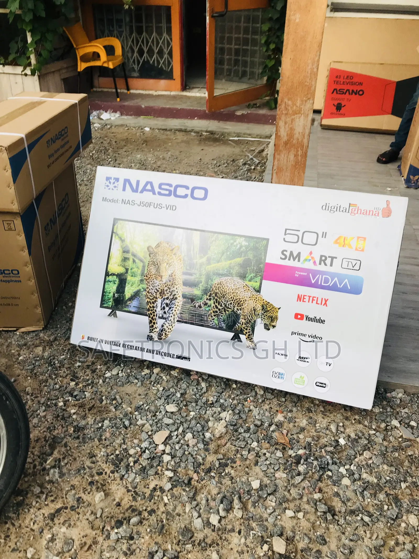 Back Full HD Nasco 50 Inches Glossy Led Smart Tv