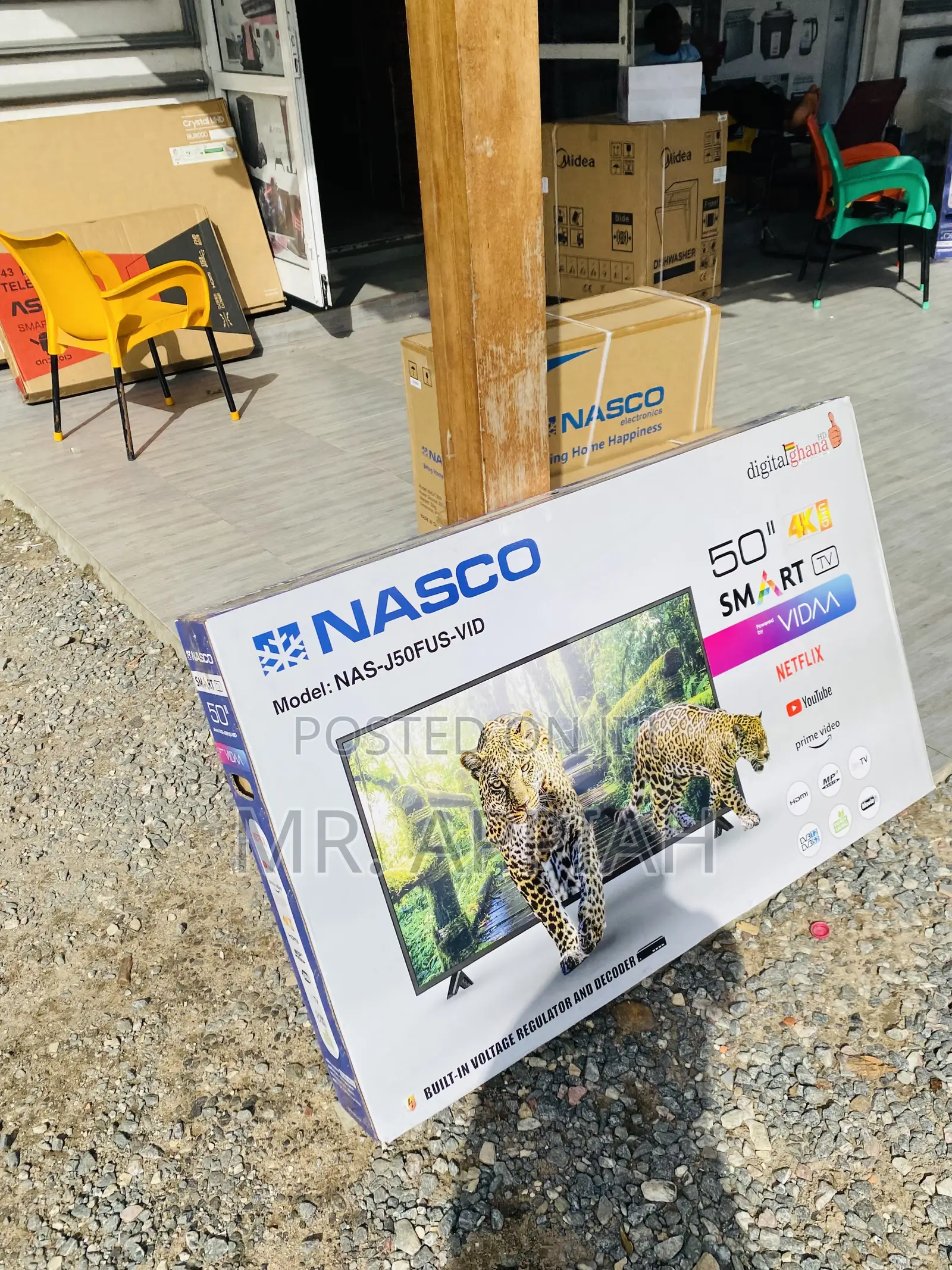 Authentic Nasco 50 Inch Led Uhd Smart Television.
