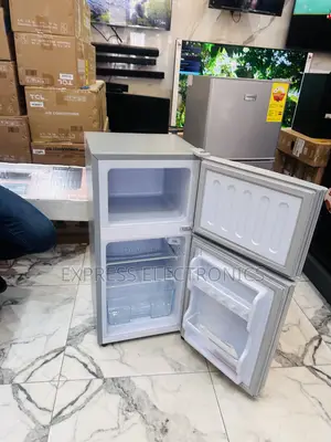 Unique Grey Fridge Double Door Mini Size Nasco Nasf2-120
