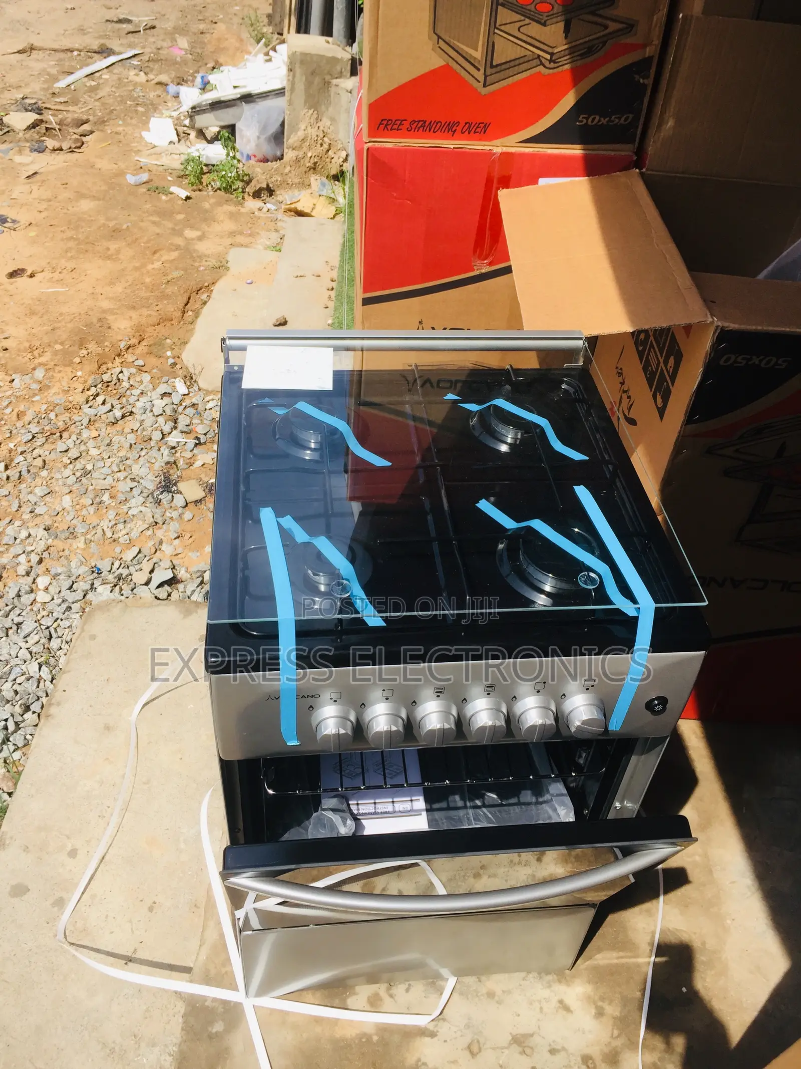 Volcano Gas Cooker Oven 50/50 4burner Gas Cooker. 