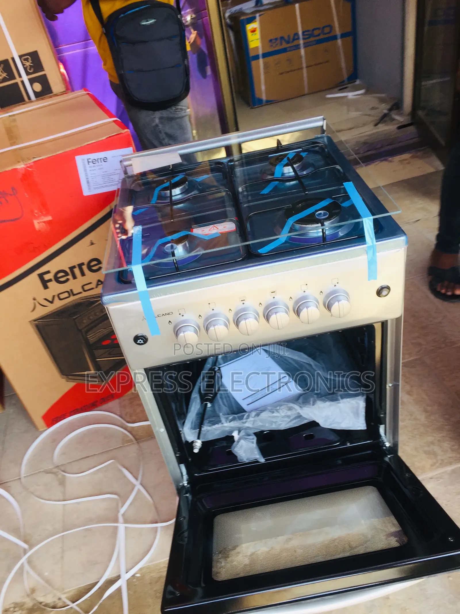 Oven Rotisserie Inox 4burner 50/50 Ignition
