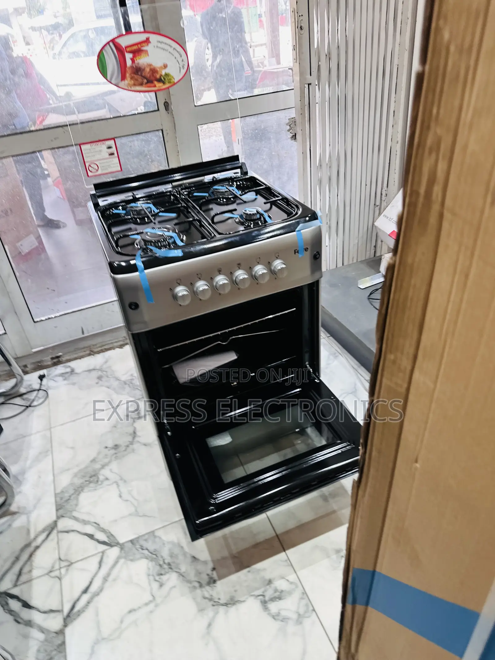 Sliver Oven Rotisserie Grill 4burner 60/60