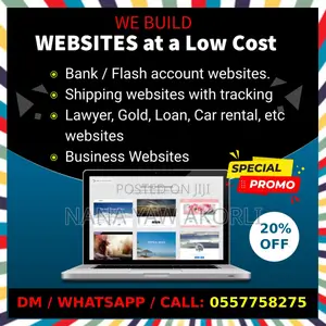 We Build Professional Websites at Low Cost (PROMO) - 950ghc