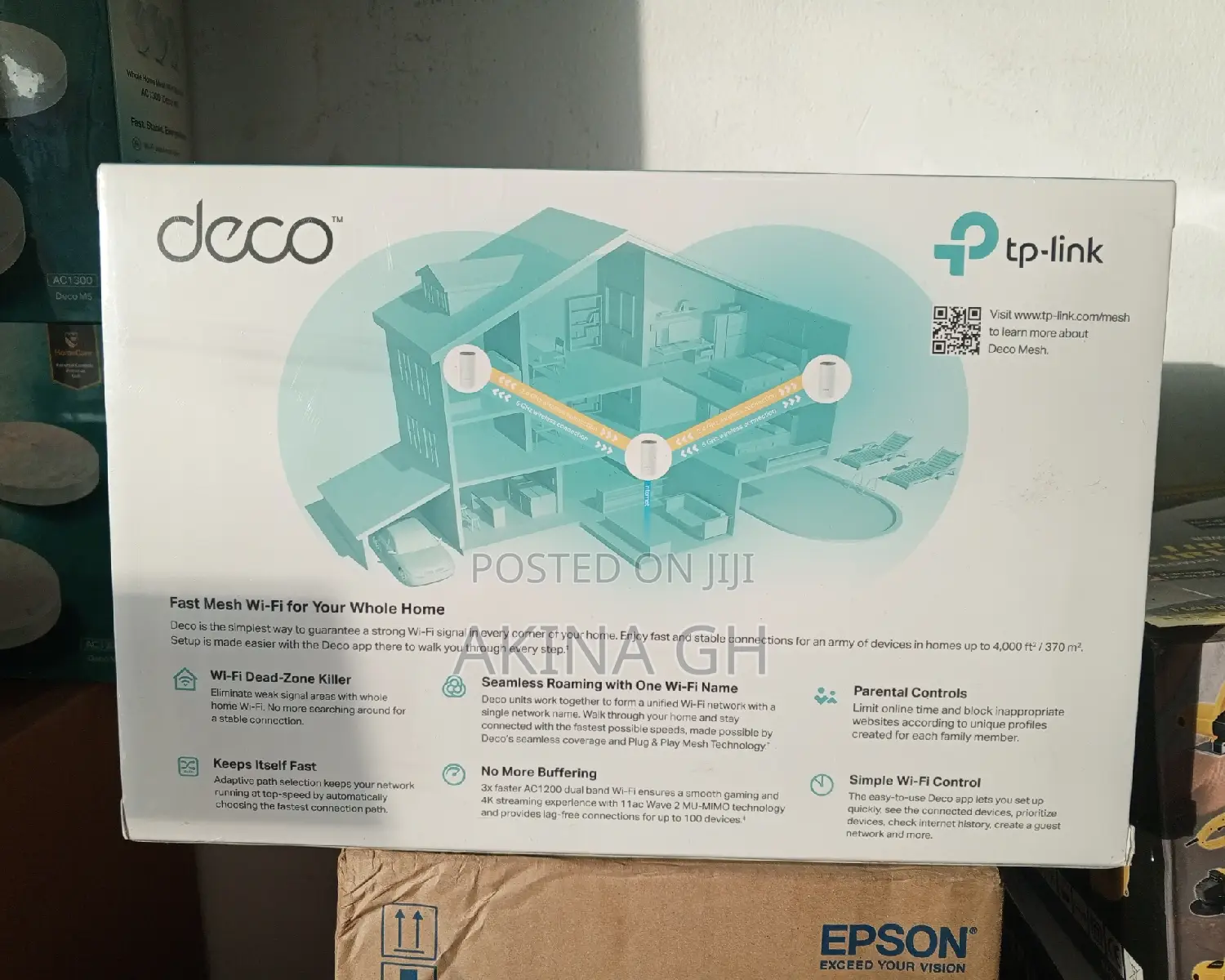 Tp-Link Deco E4 Whole Home Mesh Wi-Fi System ( 3 Pack )