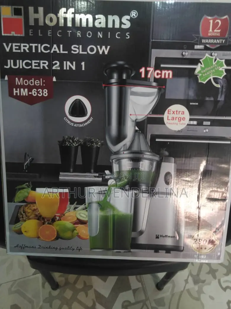 Hoffman 2 in 1 Slow Juicer and Citrus Juicer. Very Quality