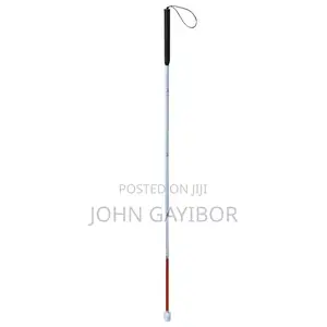 White Cane With Ball Roller and Light Source for the Blind