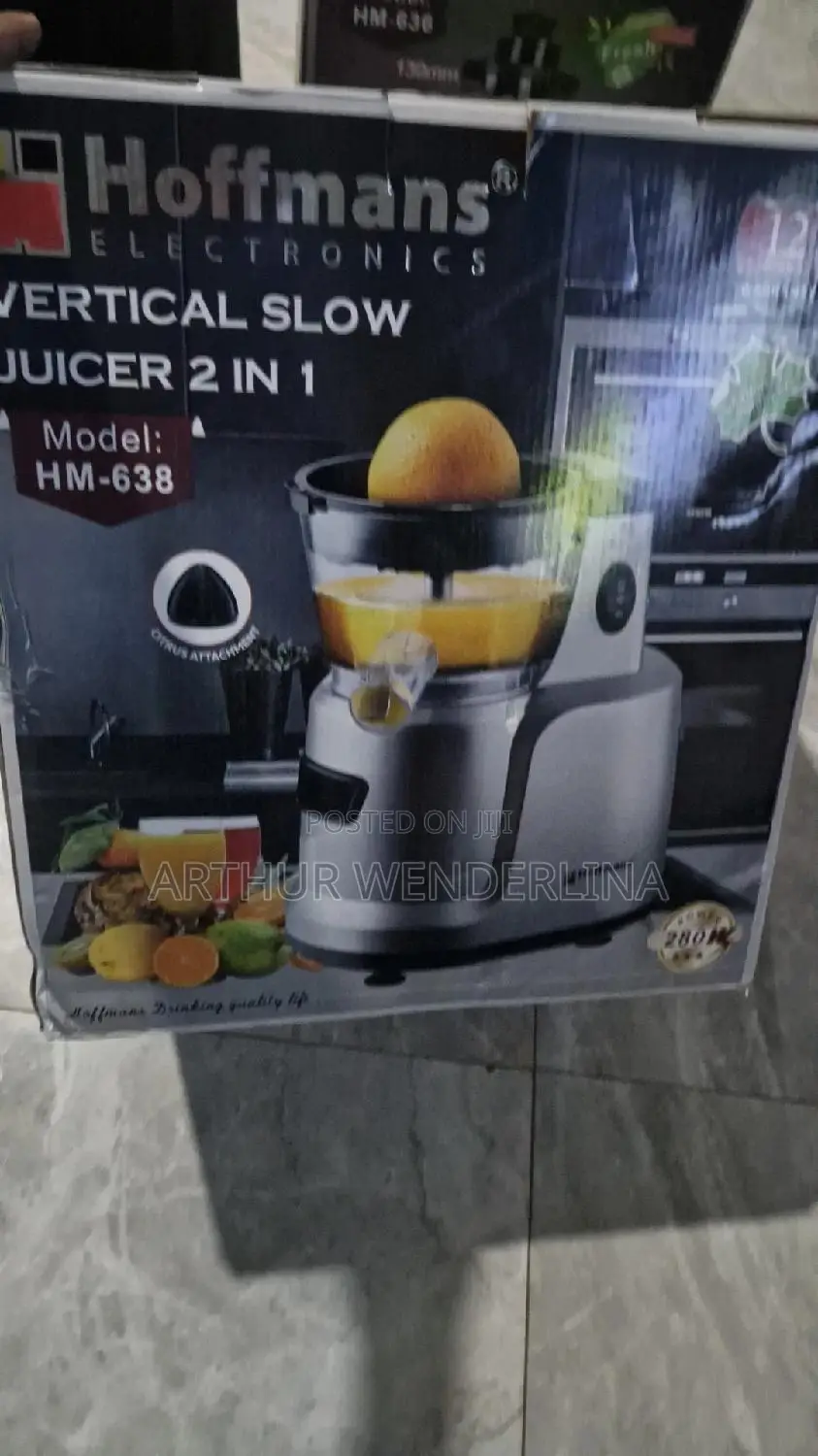 Hoffman 2 in 1 Slow Juicer and Citrus Juicer. Very Quality