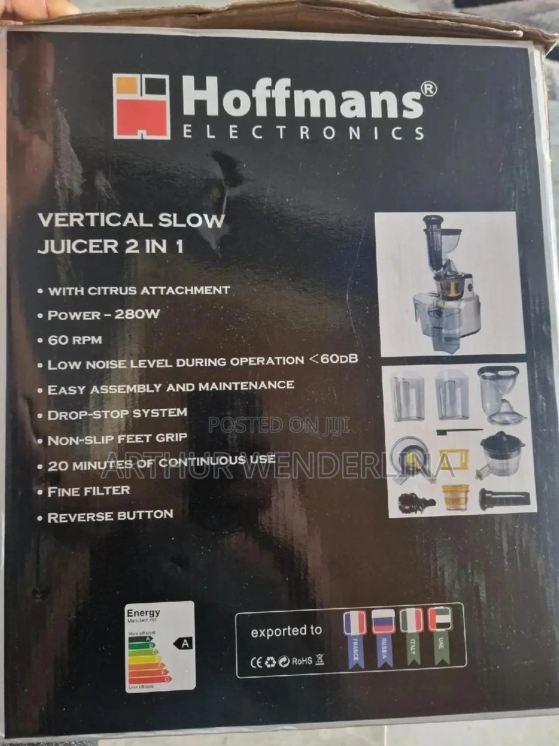 Hoffman 2 in 1 Slow Juicer and Citrus Juicer. Very Quality