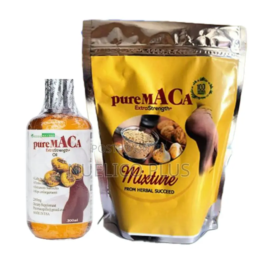 Maca Oil and Powder for Butt Hip Enhancement