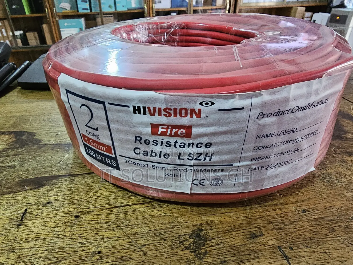 Fire Alarm Cable 2 Core 1.5mm Pure Copper 100m