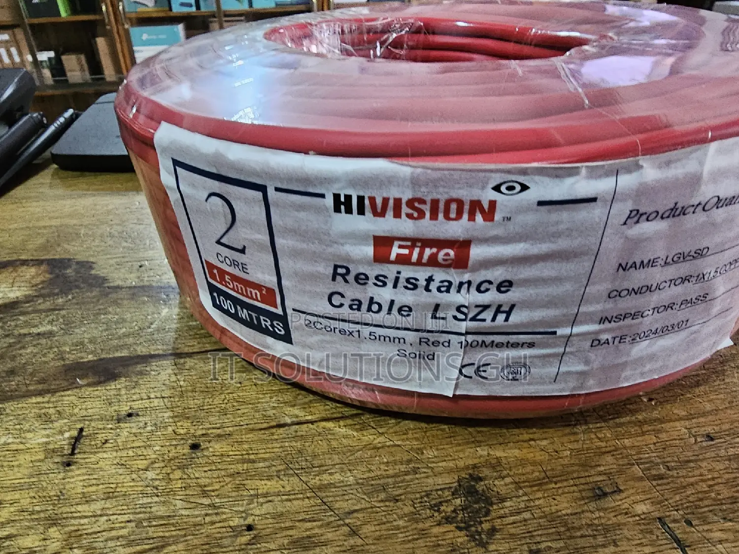 Fire Alarm Cable 2 Core 1.5mm Pure Copper 100m