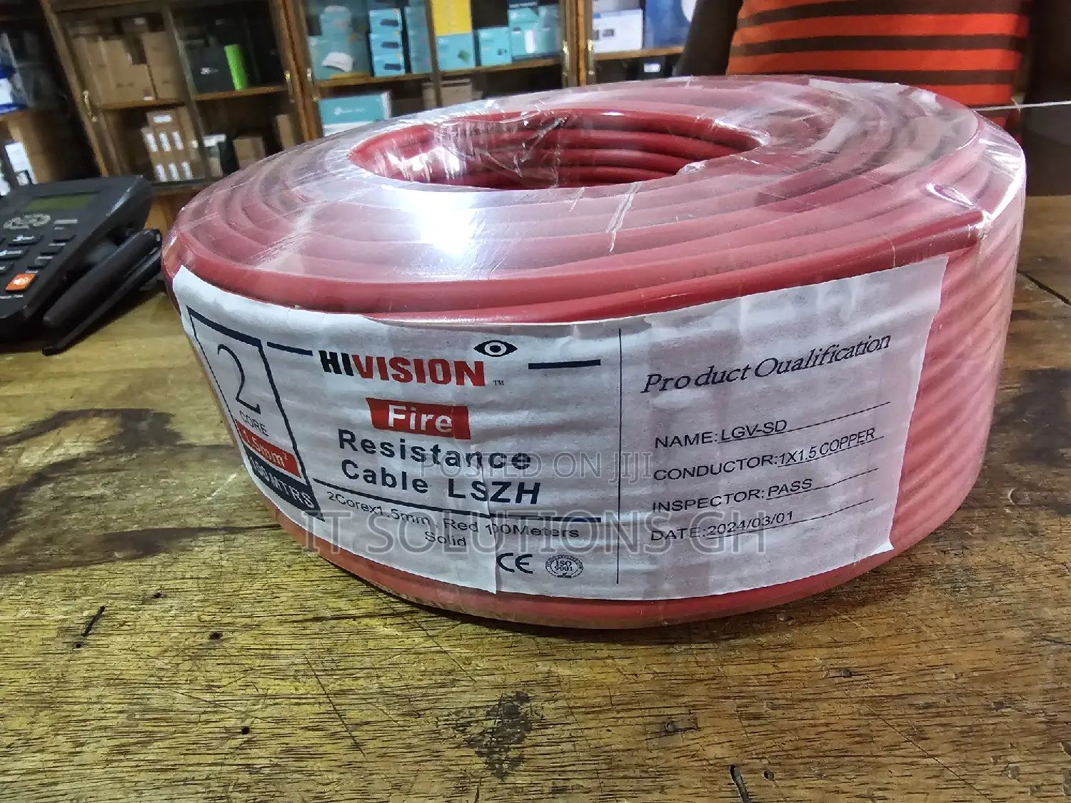 Fire Alarm Cable 2 Core 1.5mm Pure Copper 100m