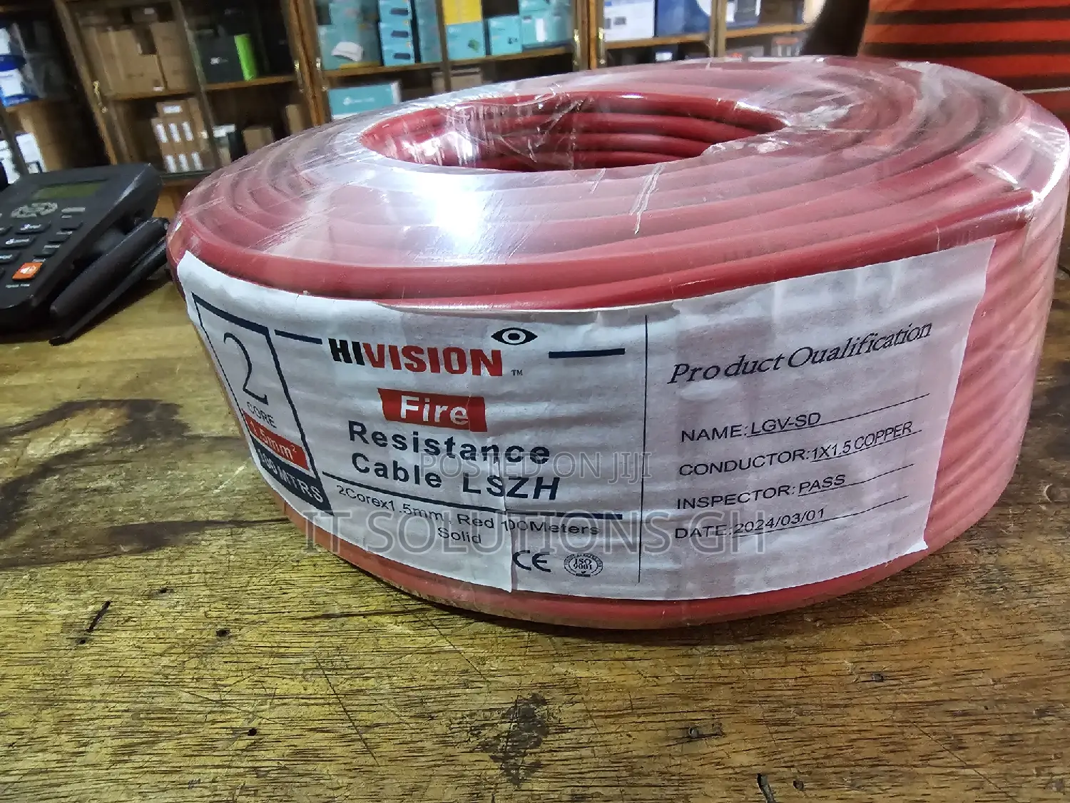 Fire Alarm Cable 2 Core 1.5mm Pure Copper 100m