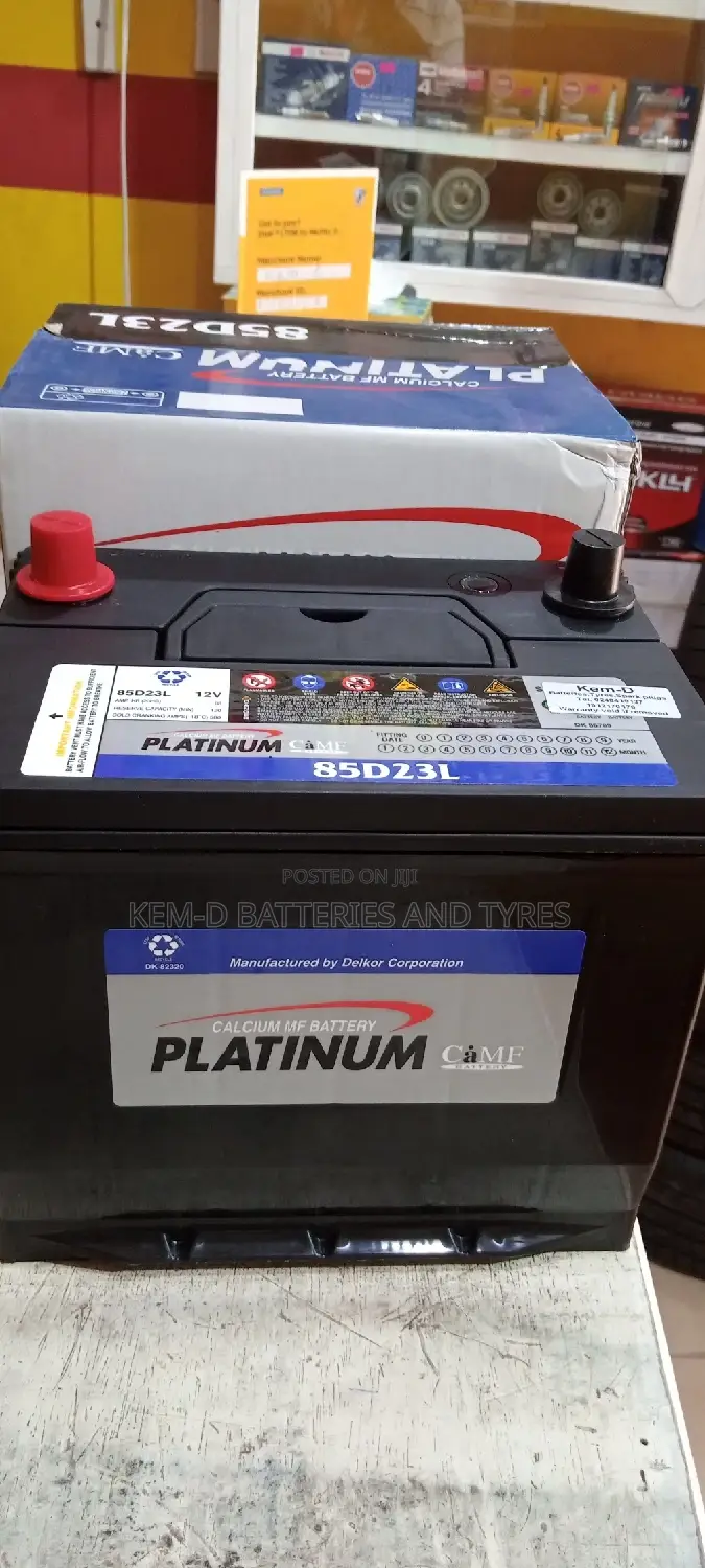 15 Plates Platinum Car Battery + Free Delivery