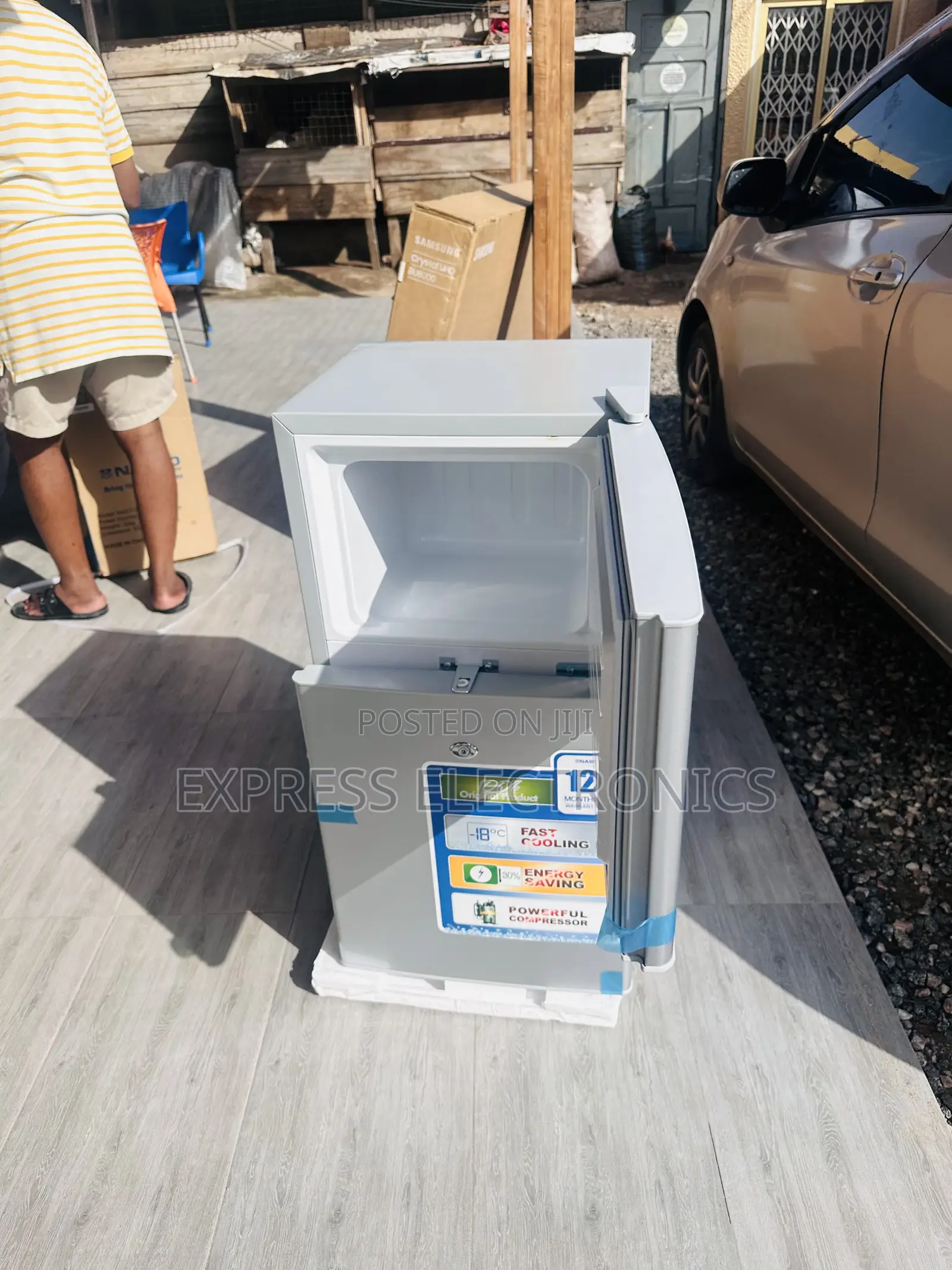 Quality New Grey Color Fridge Double Door Nasco Nas-120